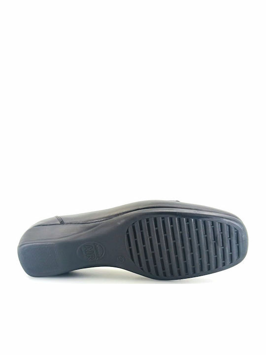 Δερμάτινα Γυναικεία Loafers σε Μαύρο Χρώμα