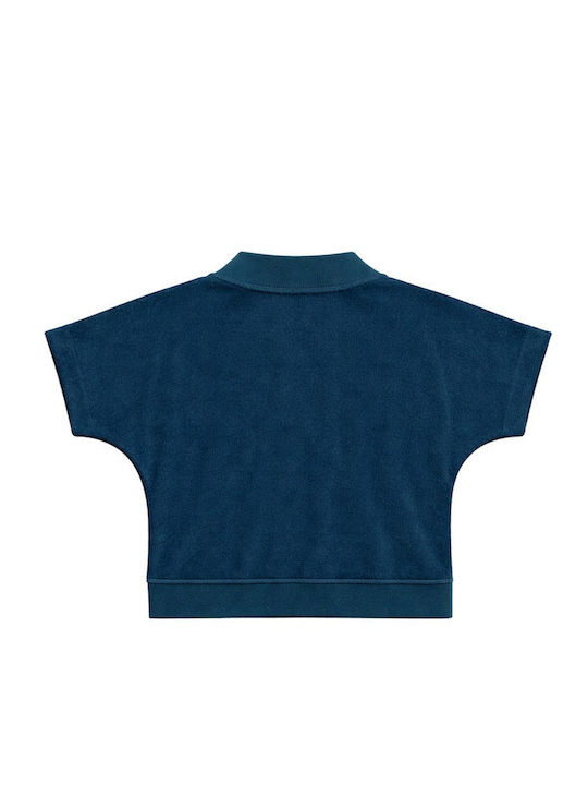 Bluza Damă Mâneci Scurte Albastră