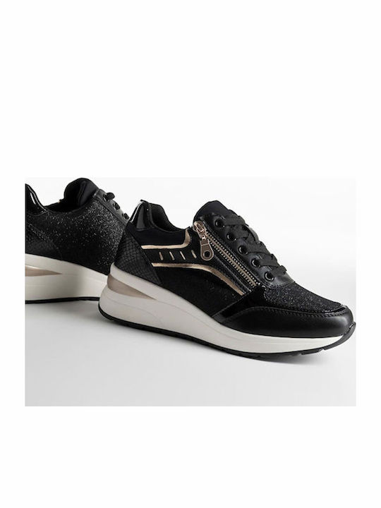 Γυναικεία Flatforms Sneakers Μαυρο