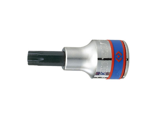 King Tony Bit-Stecknuss mit Torx-Bit und Antriebsvierkant 1/2'' Größe T45 1Stück