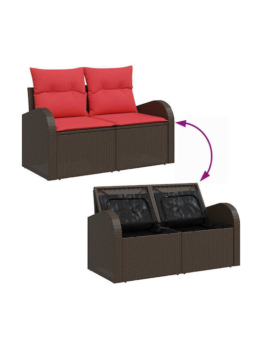 Ecksofa Outdoor Rattan mit Kissen