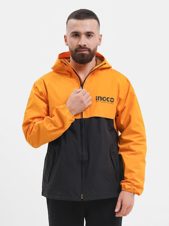Adiavroxo (Work Aprons & Sleeves) Work Jacket with Hood Yellow