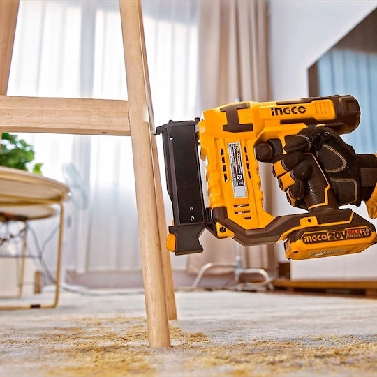 Ingco Battery Brad Nailer Gun 20V 1x2Ah for Nails