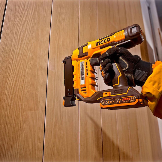 Ingco Battery Brad Nailer Gun 20V 1x2Ah for Nails