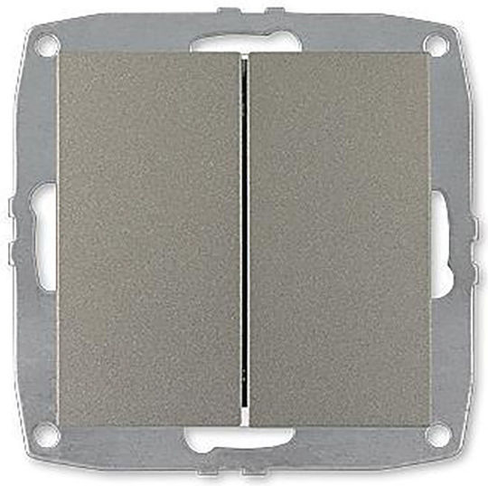 Mono Electric Recessed Wall Switch Lighting Two-Way without Frame Gray