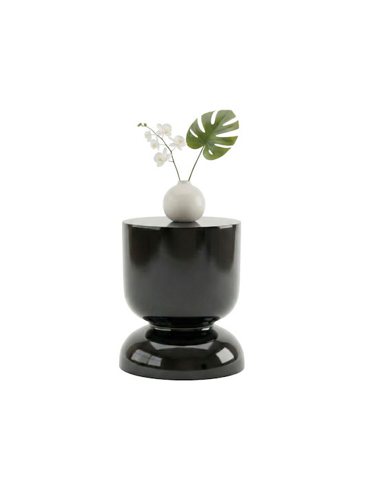 Round Side Table Black W36xL36xH46cm