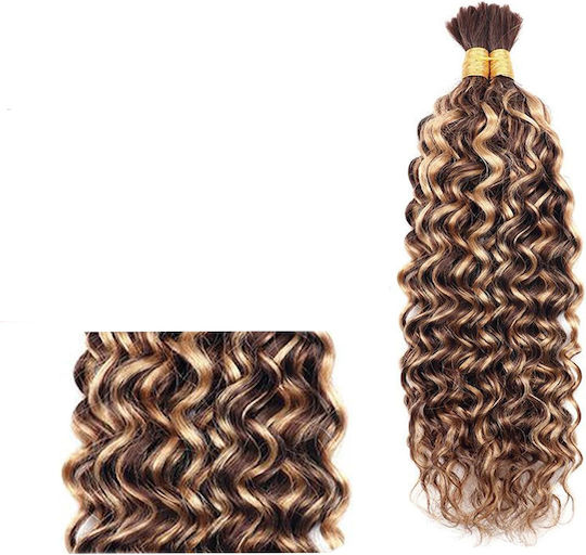 Haarverlängerung mit Menschliche Haar in Blond Farbe 60cm