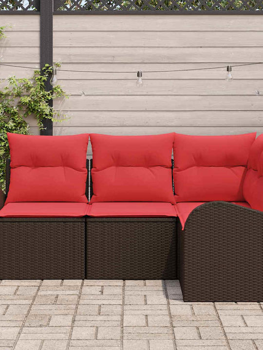 Outdoor Corner Rattan Sofa With Cushions