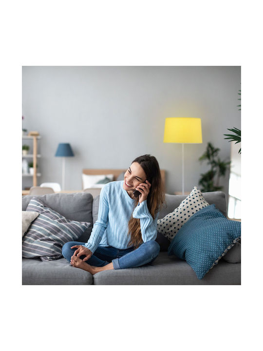 Relaxdays Lampadar de Podea Înălțime 1485xLungime 40 cm cu Bază pentru Bec E27 Roz