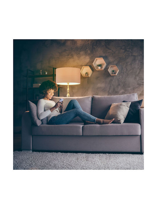 Relaxdays Floor Lamp H156xL43cm Beige