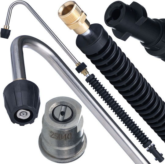 Long Corner Nozzle Karcher K2-k7 Pressure Washer Fender Gutter Power Nozzle Set 160 Bar