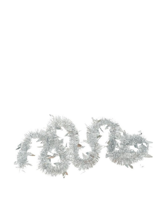 Alista Home Weihnachtsgirlande Kunststoff Silber 9x5cm