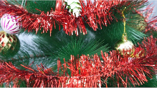 Alista Home Christmas Illuminated Plastic Red Garland 7x200cm