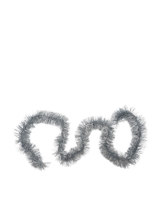 Alista Home Weihnachtsgirlande Kunststoff Silber 9x200cm