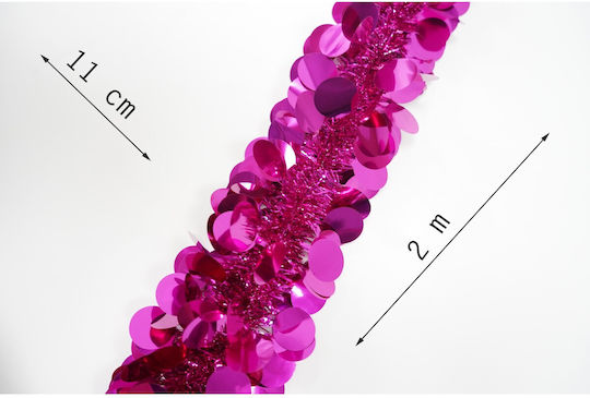 Alista Home Christmas Plastic Pink Garland 11x200cm