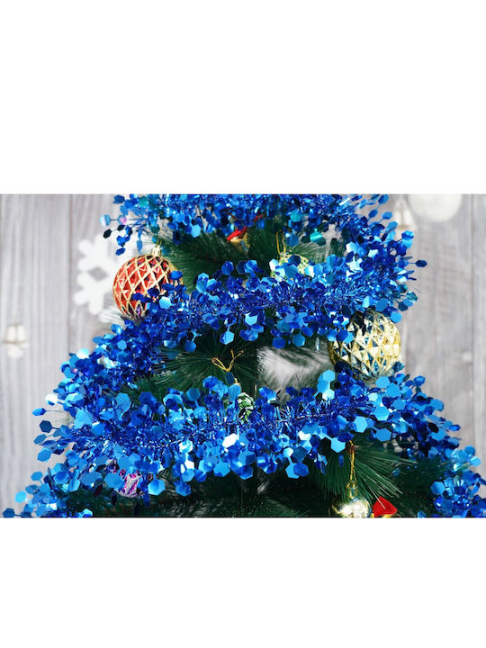 Alista Home Weihnachtsgirlande Kunststoff Blau 9x200cm