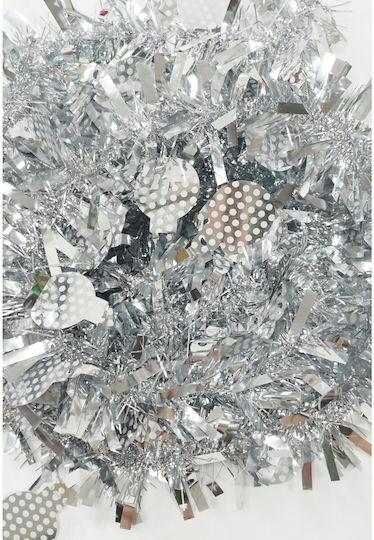 Alista Home Weihnachtsgirlande Kunststoff Silber 11x9cm