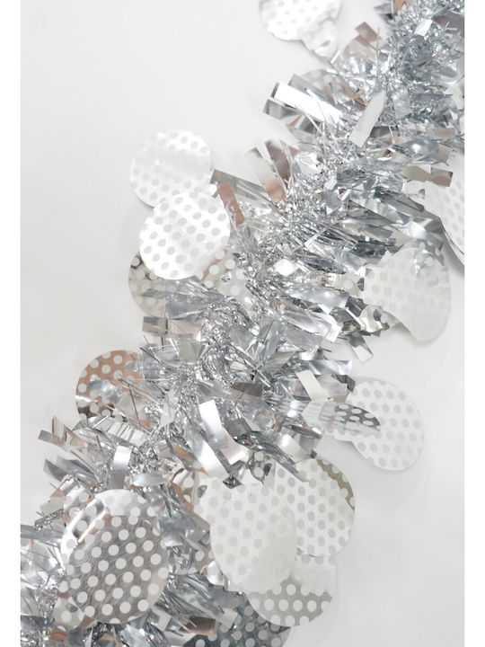 Alista Home Ghirlandă De Crăciun Din Plastic Argintie 11x9cm