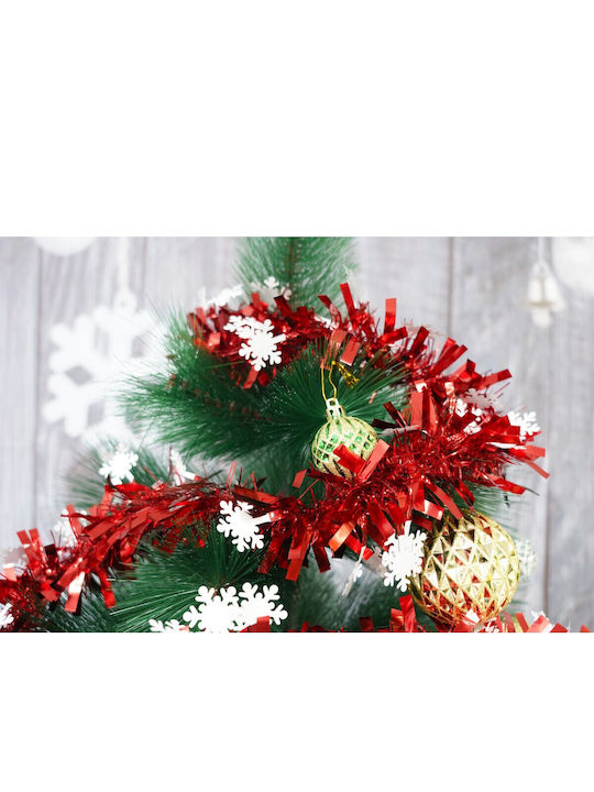 Alista Home Weihnachtsgirlande Kunststoff Rote 9x9cm