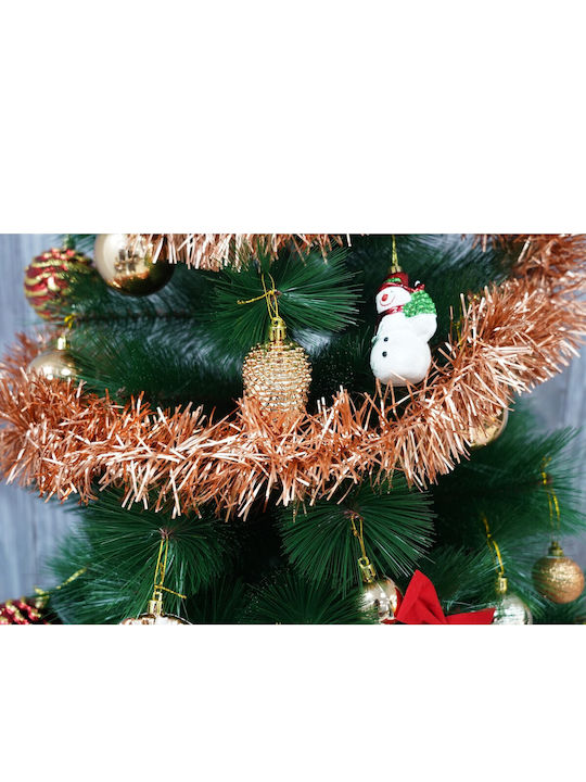 Alista Home Weihnachtsgirlande Kunststoff Orange 9x200cm