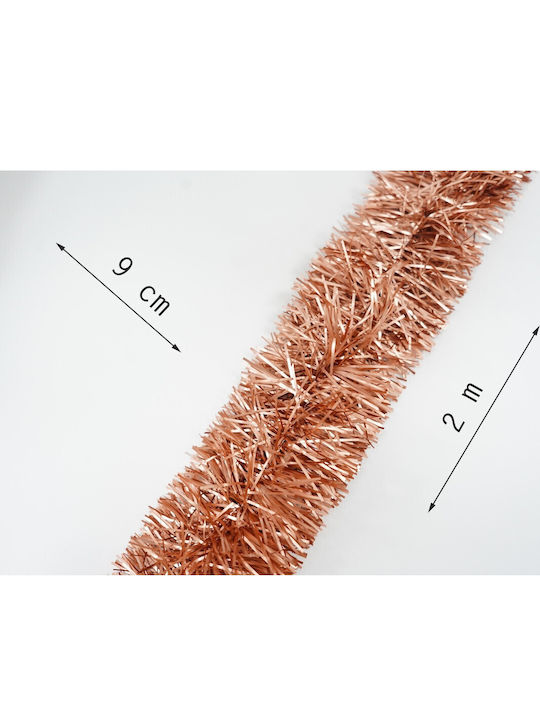 Alista Home Weihnachtsgirlande Kunststoff Orange 9x200cm