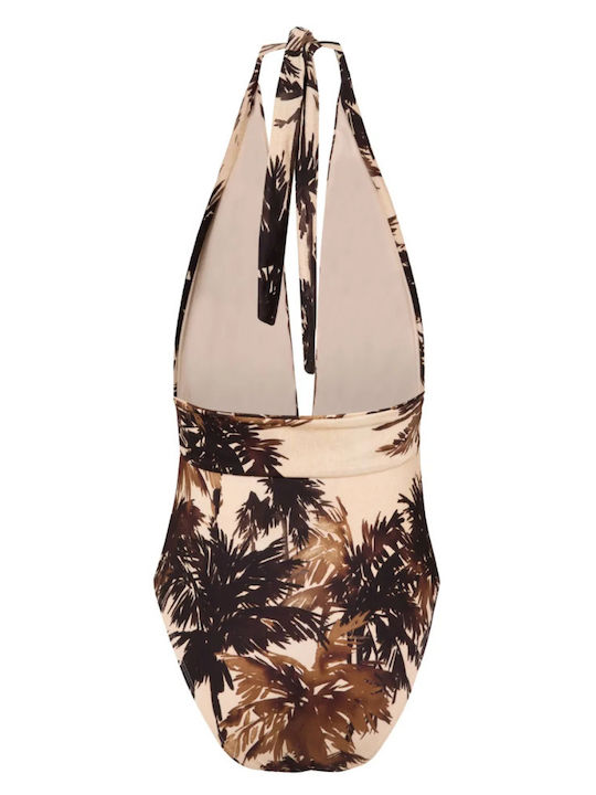 Costum De Baie Întreg Floral Tropical