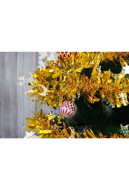 Alista Home Weihnachtsgirlande Kunststoff Gold 9x9cm