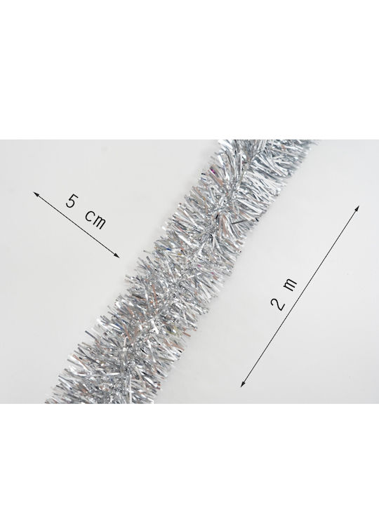 Alista Home Ghirlandă De Crăciun Din Plastic Argintie 5x200cm
