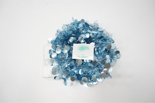 Alista Home Christmas Illuminated Plastic Blue Garland 5x200cm