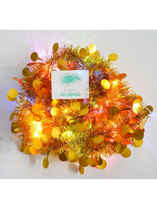 Alista Home Ghirlandă Iluminată Din Plastic Auriu 5x200cm