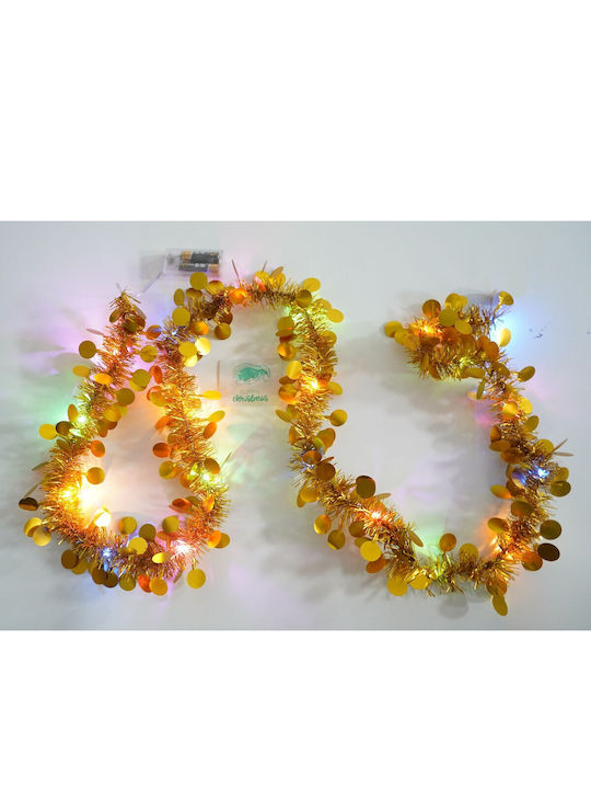 Alista Home Ghirlandă Iluminată Din Plastic Auriu 5x200cm