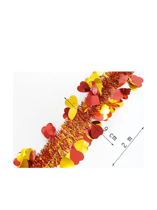 Alista Home Weihnachtsgirlande Kunststoff Rote 9x9cm