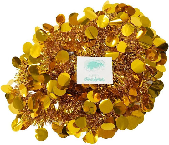 Alista Home Christmas Garland Plastic Gold 11x200cm