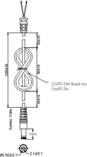 Universelles Netzadapter 24V 0.61A mit Leistung 15W