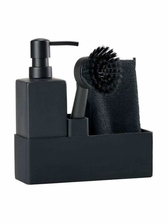 Zone Denmark Kitchen Sink Organizer Made of Black Plastic 19x6x20.5cm