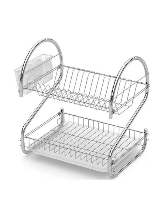 Tekno-Tel Inox Geschirrabtropfer Silber 46x30x44cm