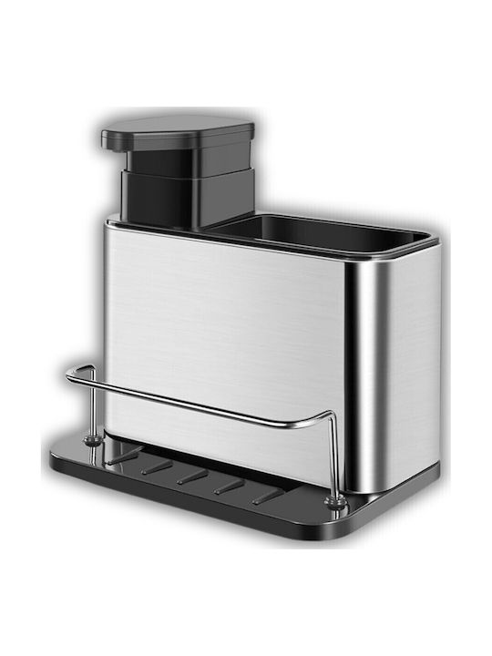 Uncle George Kitchen Sink Organizer Made of Silver Stainless Steel 18x13x19cm