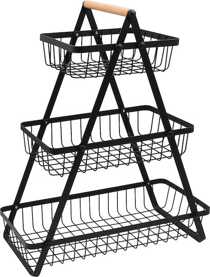 Keskor Obstschale Metallisch 41x21x50cm
