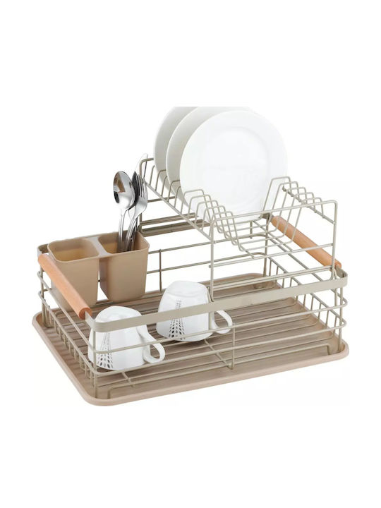KING Hoff Metallic Beige Sink Strainer 43x32x27cm