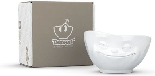 58Products Grinning Кръгла Порцеланова Съд За Сервиране Бяла