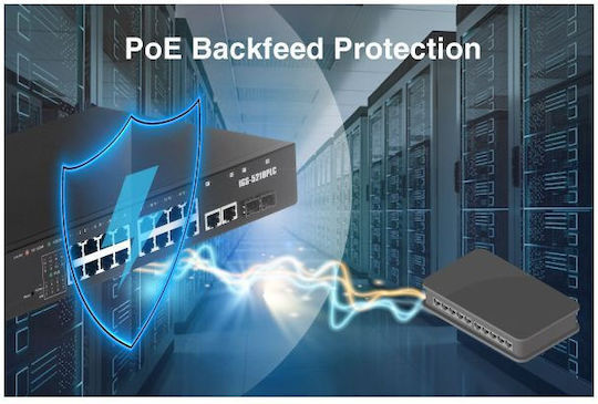 Edimax IGS-5218PLC Управляем L2 PoE+ Превключвател с 16 Gigabit (1Gbps) Ethernet порта