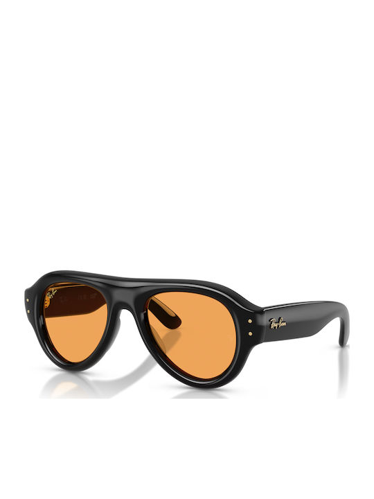 Ray Ban Унисекс Слънчеви Очила с Черна Пластмасова Рамка и Черни Стъкла