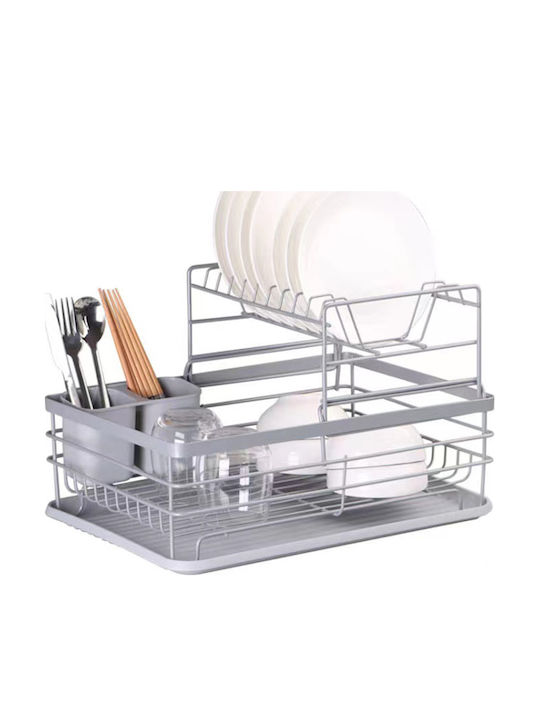 Elitehoff Στραγγιστήρι Νεροχύτη Μεταλλικό Γκρι 43x32.5x27.5cm