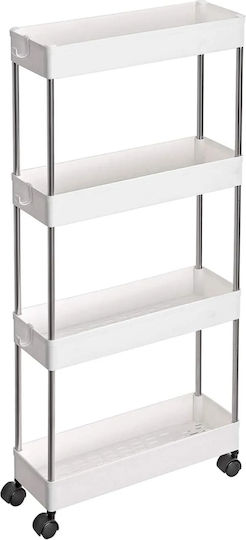Plastic Rack 4 Tiers White 10286 Plastic Rack 4 Tiers White 10286