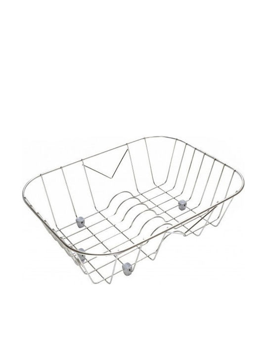 Sanitec Nr. 4 Abtropfkorb Inox Silber 39x29cm
