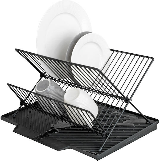 Wenko Scurgător De Chiuvetă Din Plastic Negru 40x25x34cm