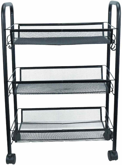 Uncle George Metal Food Rack 3 Tiers Black