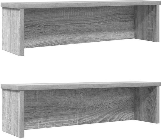 Vidaxl Rafturi de Bucătărie Suprapozabile 2 Bucăți Sonoma Gri 60x15x16 cm Gri Vidaxl Rafturi de Bucătărie Suprapozabile 2 Bucăți Sonoma Gri 60x15x16 cm Gri