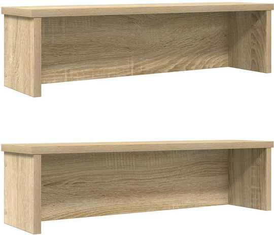 Vidaxl Rafturi de Bucătărie Suprapozabile 2 Bucăți Stejar Sonoma 60x15x16 cm Maro Vidaxl Rafturi de Bucătărie Suprapozabile 2 Bucăți Stejar Sonoma 60x15x16 cm Maro