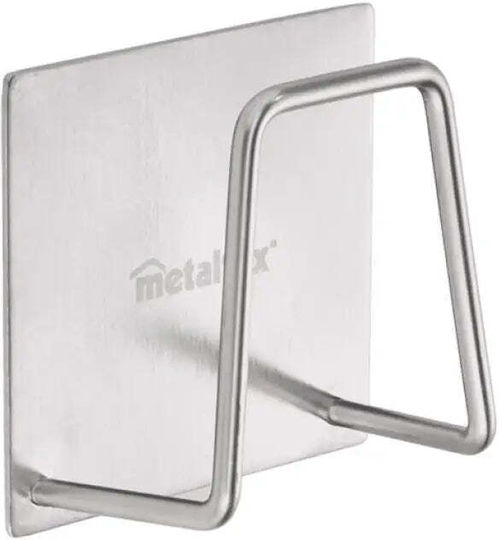 Metaltex Schwamm-Halter Aus Edelstahl Silber